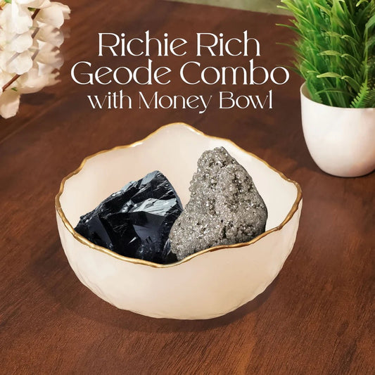 Richie Rich Geode Combo With Money Bowl - Auraly