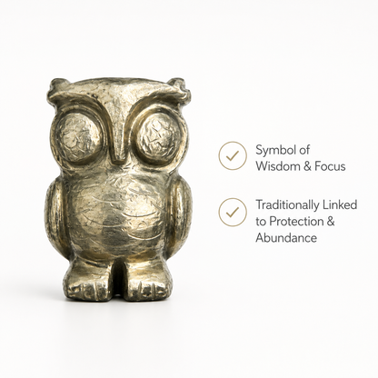 Pyrite Wisdom Owl