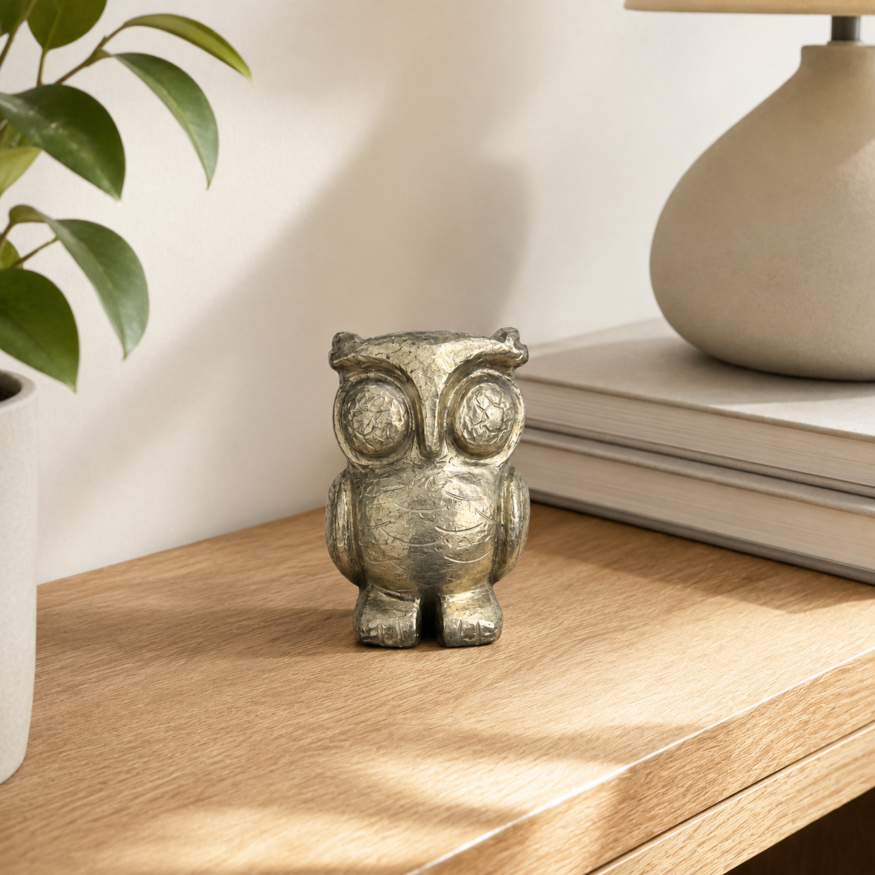 Pyrite Wisdom Owl