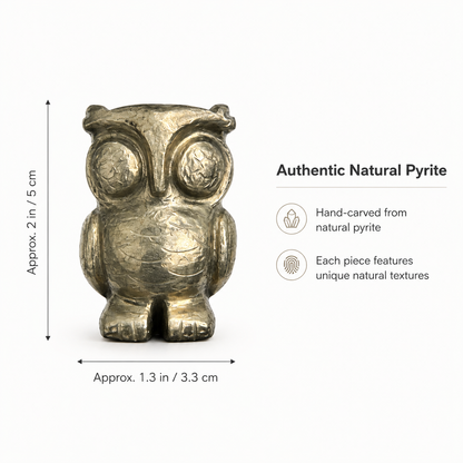 Pyrite Wisdom Owl