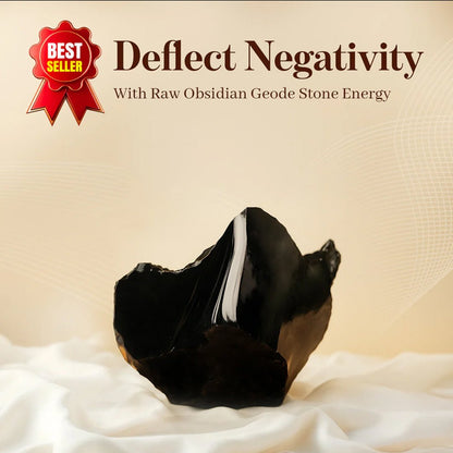 Raw Obsidian Geode Stone - Auraly