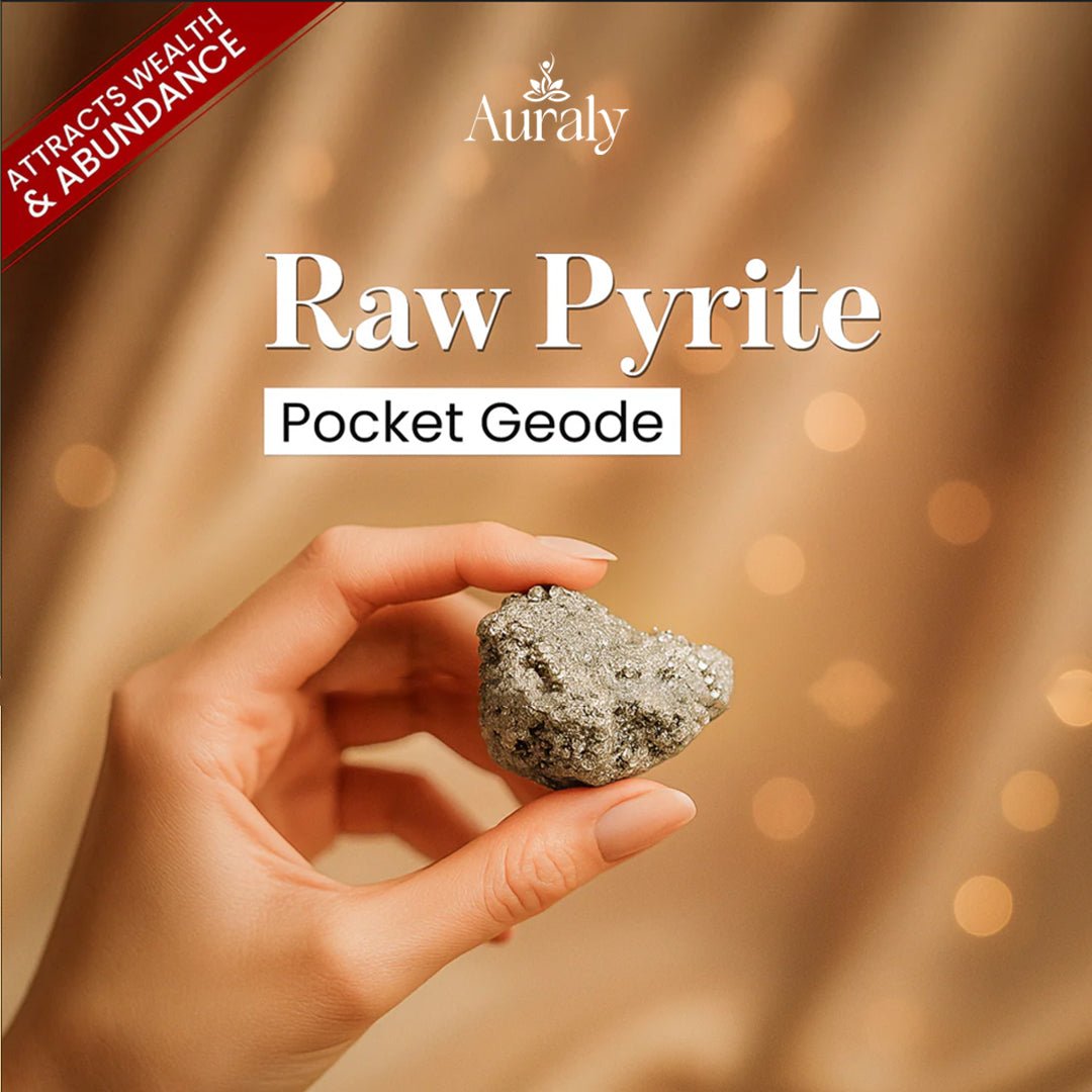 Raw Pyrite Pocket Geode - Auraly